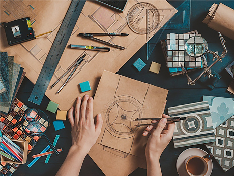 Service and research-and-development illustration